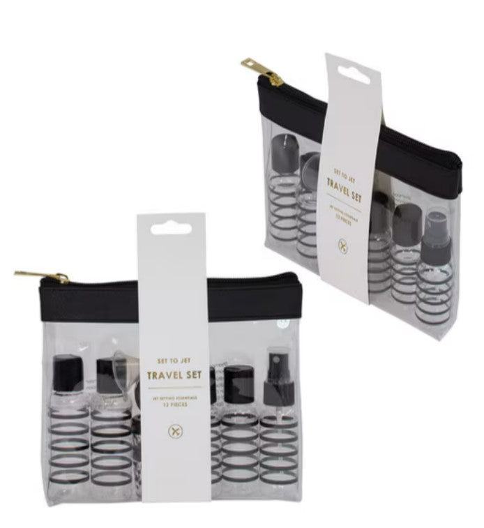 Tender, Love + Carry Travel Pouch with Bottles Black