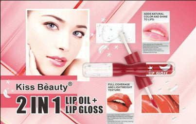 Kiss Beauty Lip Oil & Gloss 2 in 1 Brights