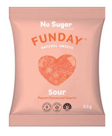 FUNDAY Sour Peach Hearts 50g