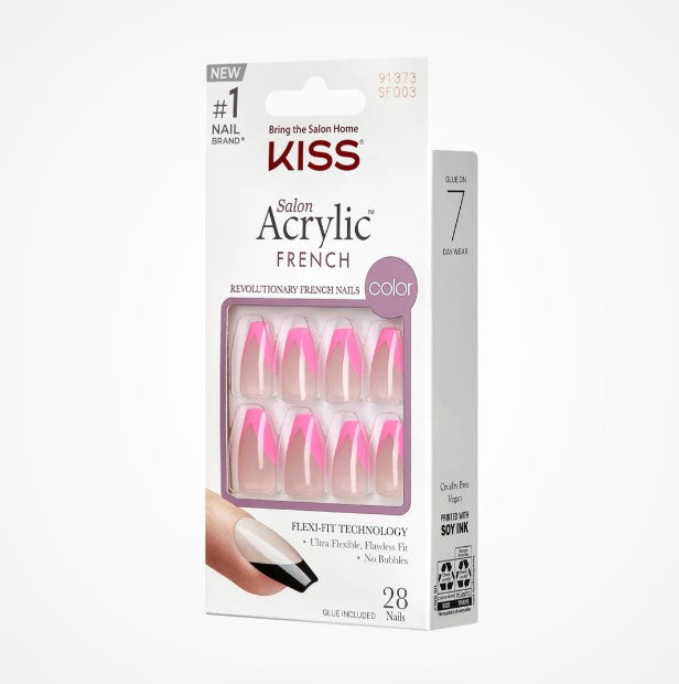 KISS Salon Acrylic French Colour Squared