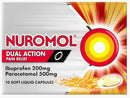 Nuromol Dual Action Liquid Capsules 10s