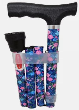 Surgical Basics D Walking Stick Folding Cherry blossom
