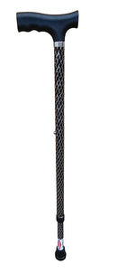 Surgical Basics Walking Stick Adjustable Spark Black 30-39in
