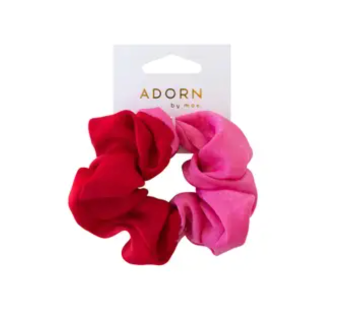 MAE 41-2213 Elast Scrunchie Red/Pnk