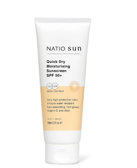 NATIO Quick Dry Moist SPF50+ 100ml