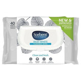 Sorbent Silky White Clean & Fresh Toilet Wipes 40 Pack