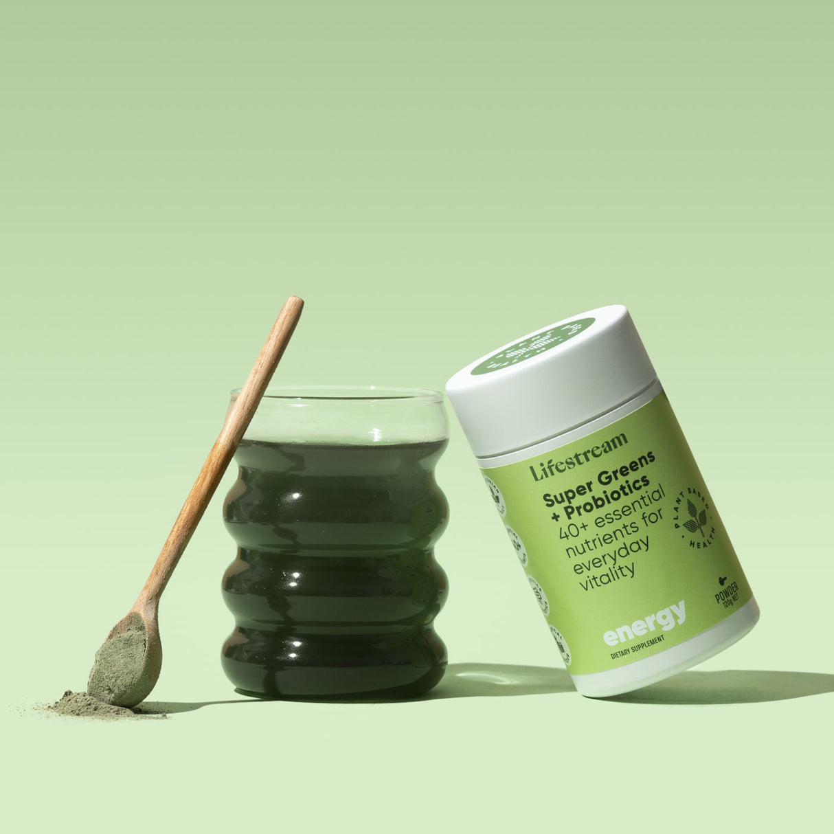 Lifestream Super Greens + Probiotics 120gm