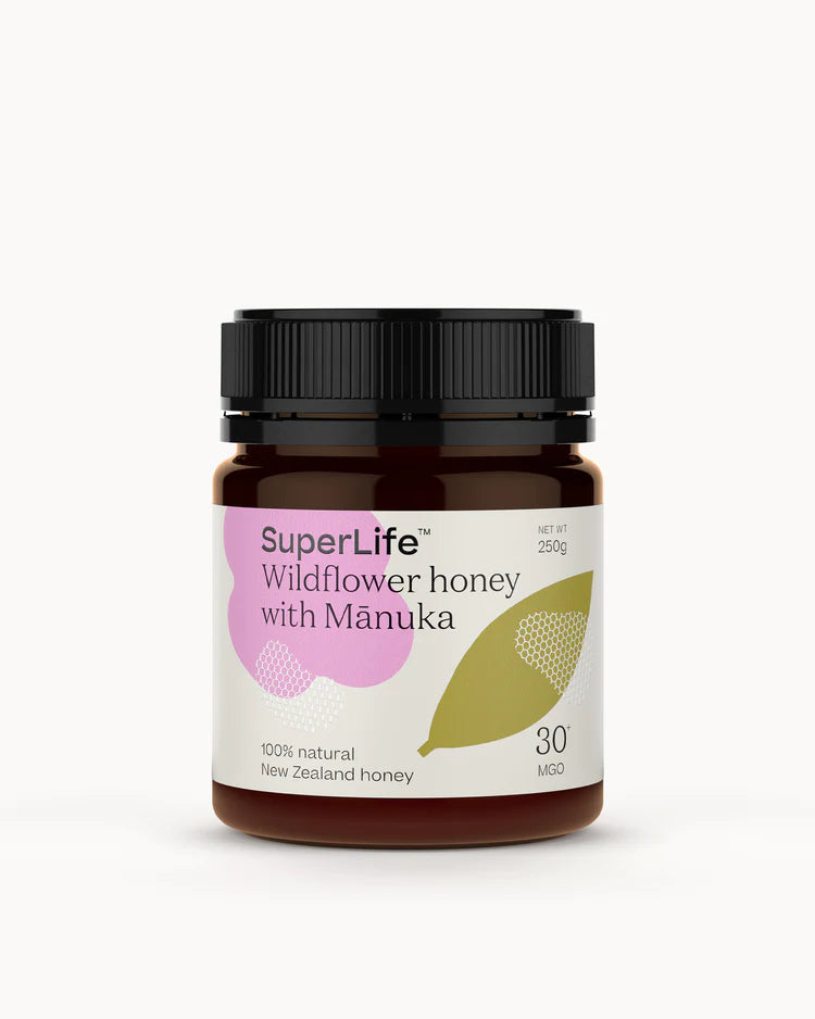 Superlife Wildflower honey +Mānuka MG0 30 500g