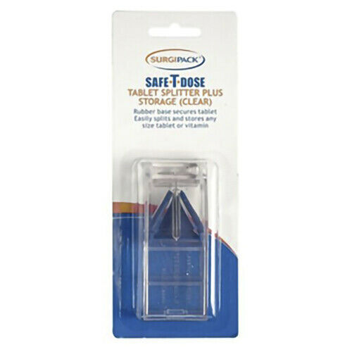 SurgiPack Safe-T-Dose Pill Splitter Clear