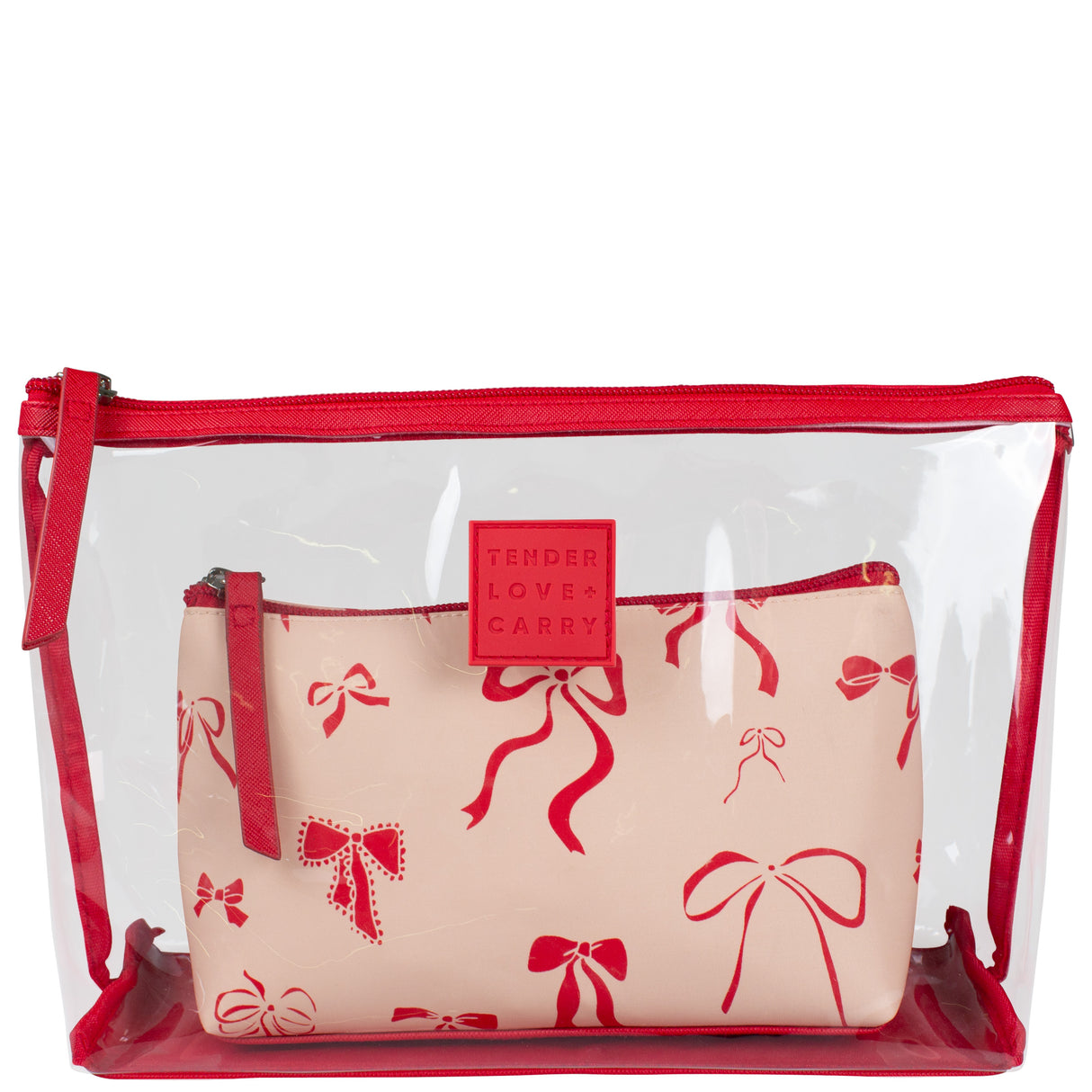 Tender Love + Carry Assorted Red Bow  - Twin Set