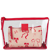 Tender Love + Carry Assorted Red Bow  - Twin Set