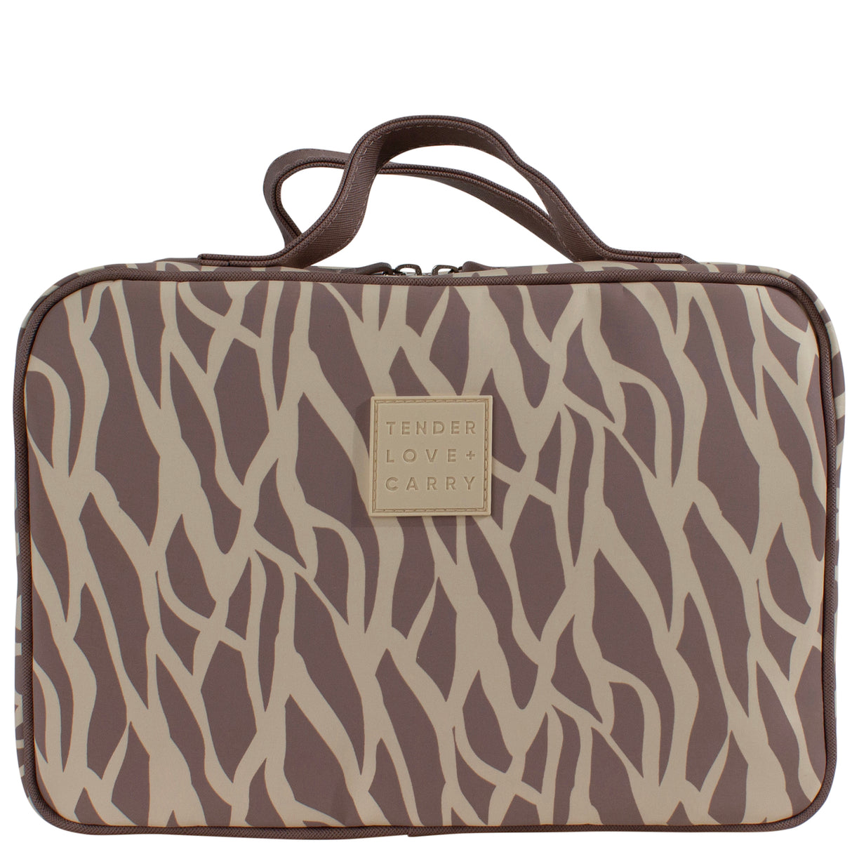 Tender Love + Carry Beige Brown Safari - Hanging Washbag