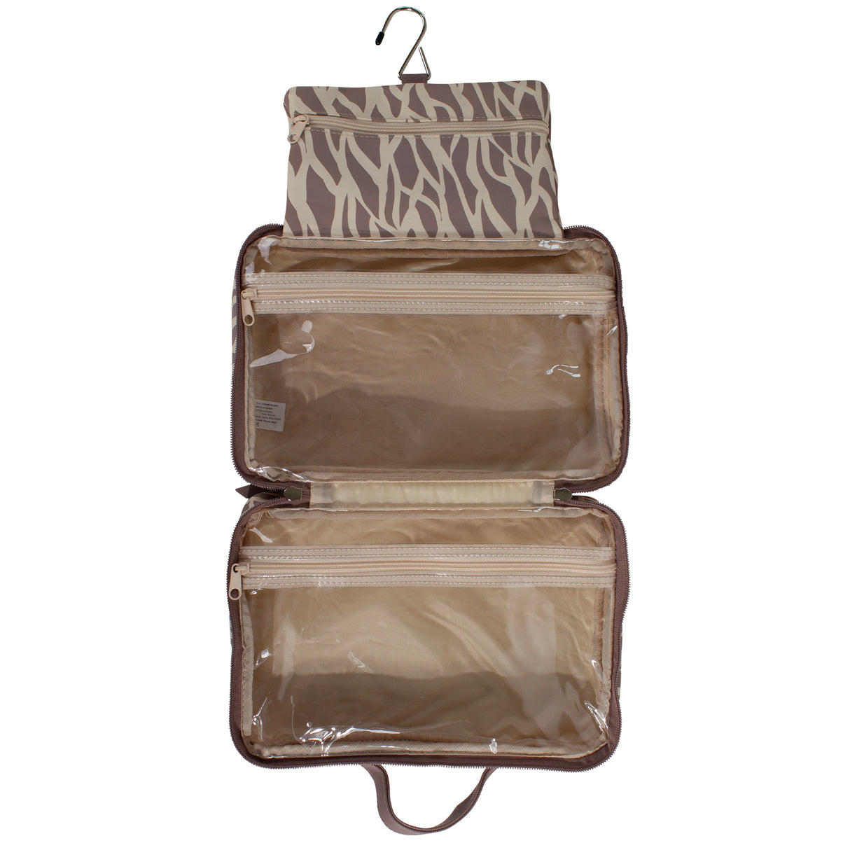 Tender Love + Carry Beige Brown Safari - Hanging Washbag