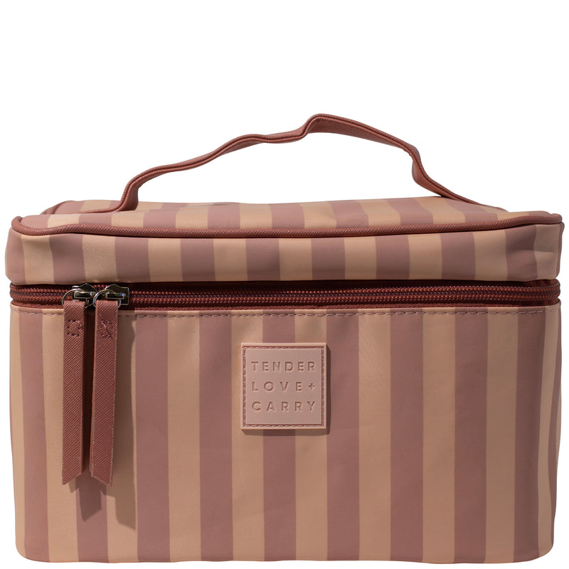 Tender Love + Carry Pink Stripe - Vanity Box
