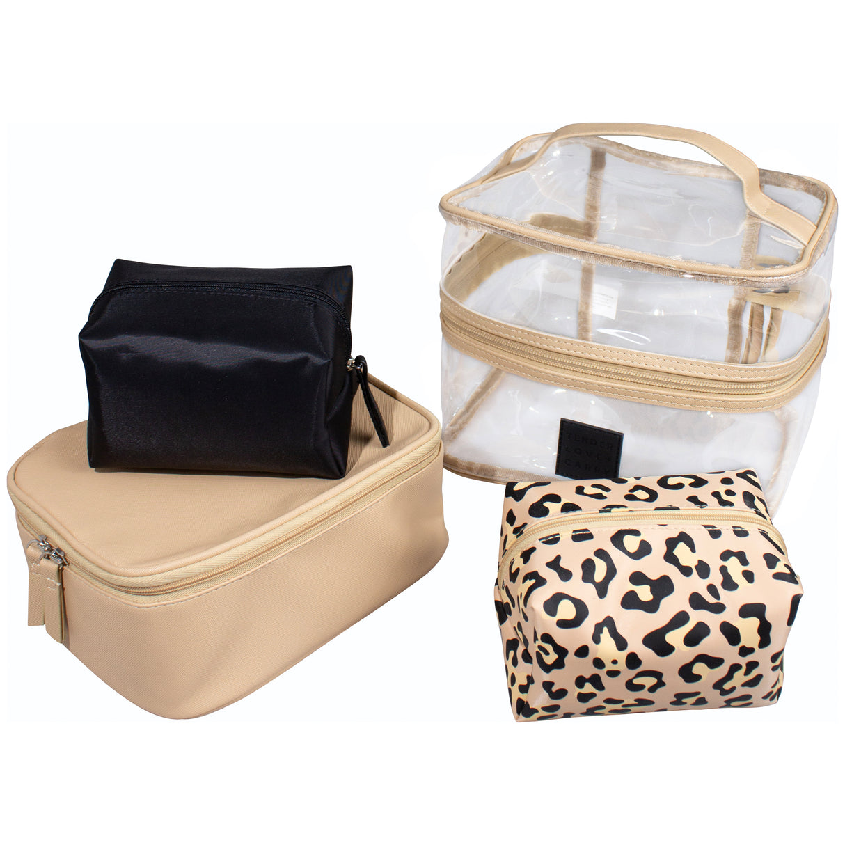Tender Love + Carry Tan Leopard - 4pc Set