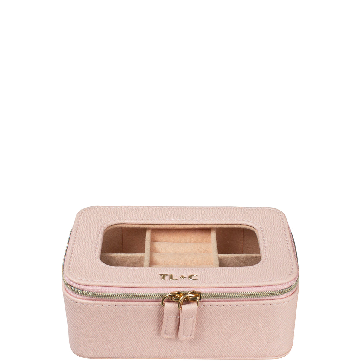 Tender Love + Carry Top Jewellery Case - Blush Clear
