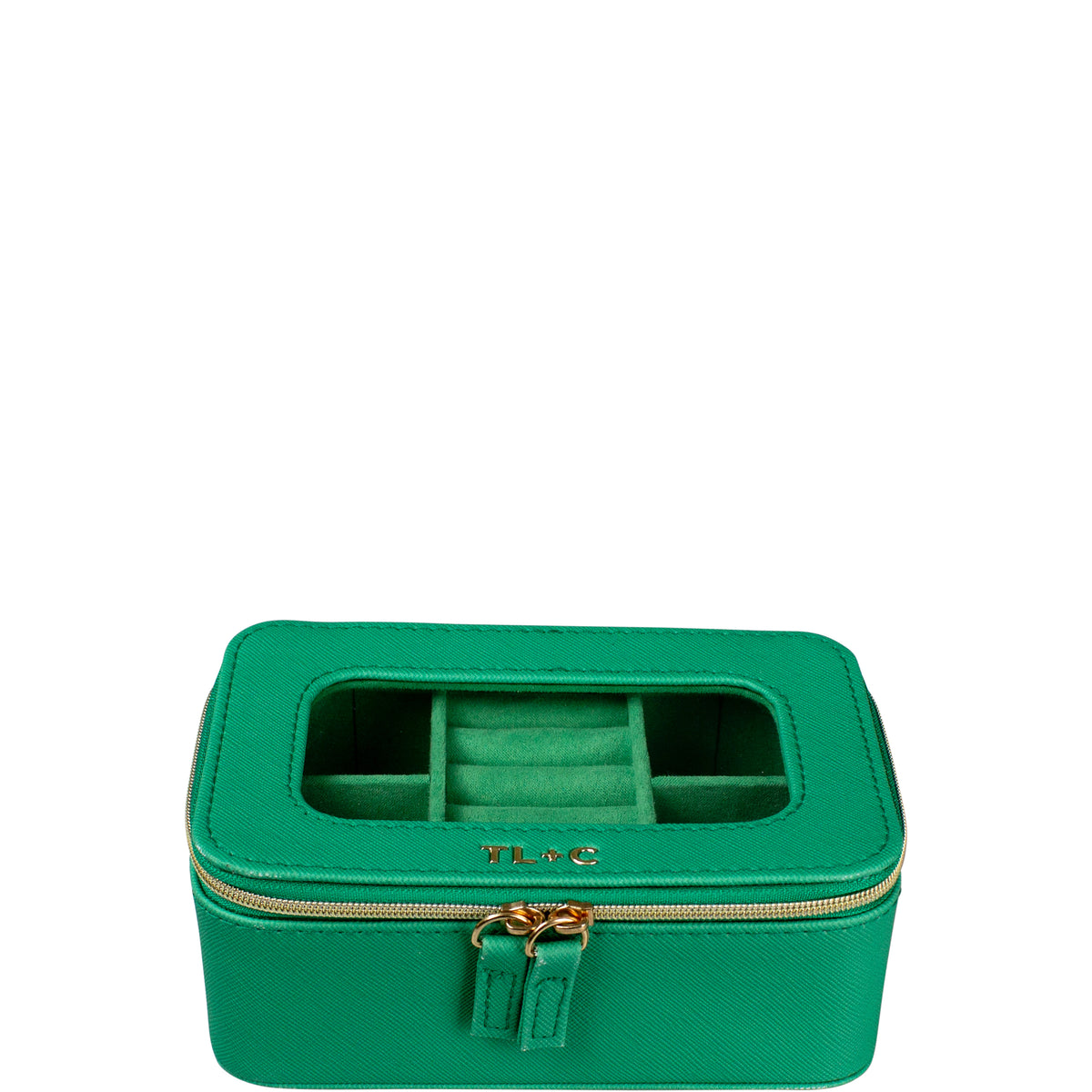 Tender Love + Carry Top Jewellery Case - Green Clear
