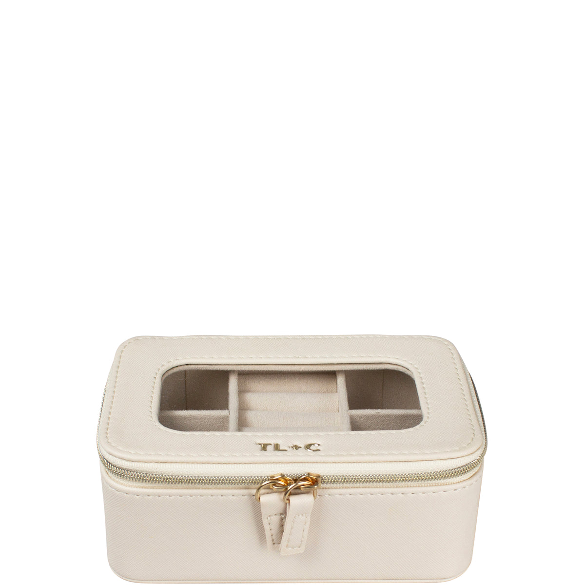 Tender Love + Carry Top Jewellery Case - White Clear