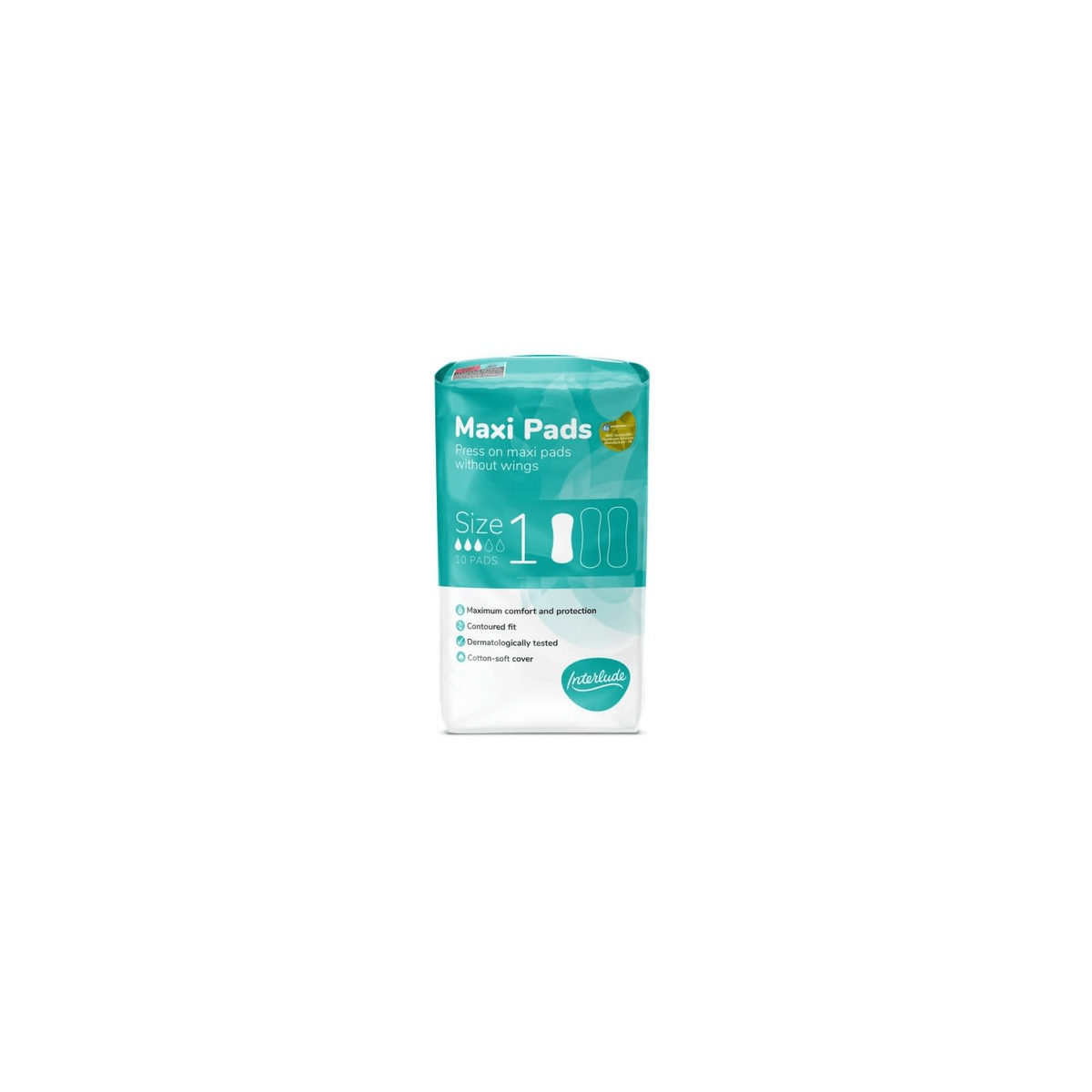 Interlude Maxi Pads Size 1 10Pack