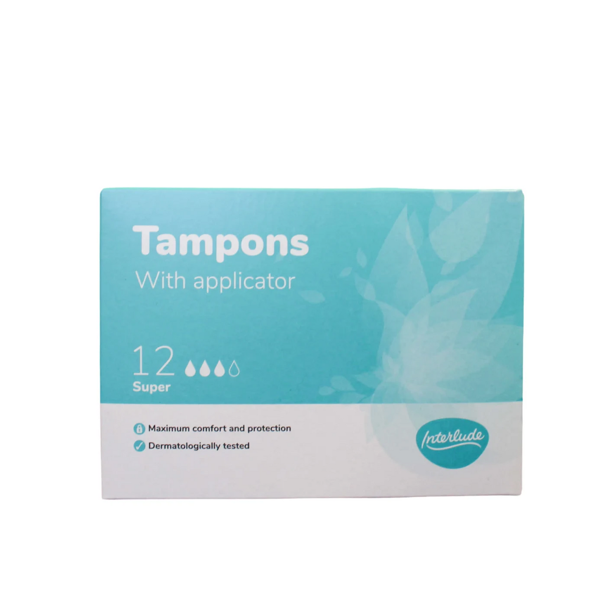Interlude Applicator Tampons Super 12pk