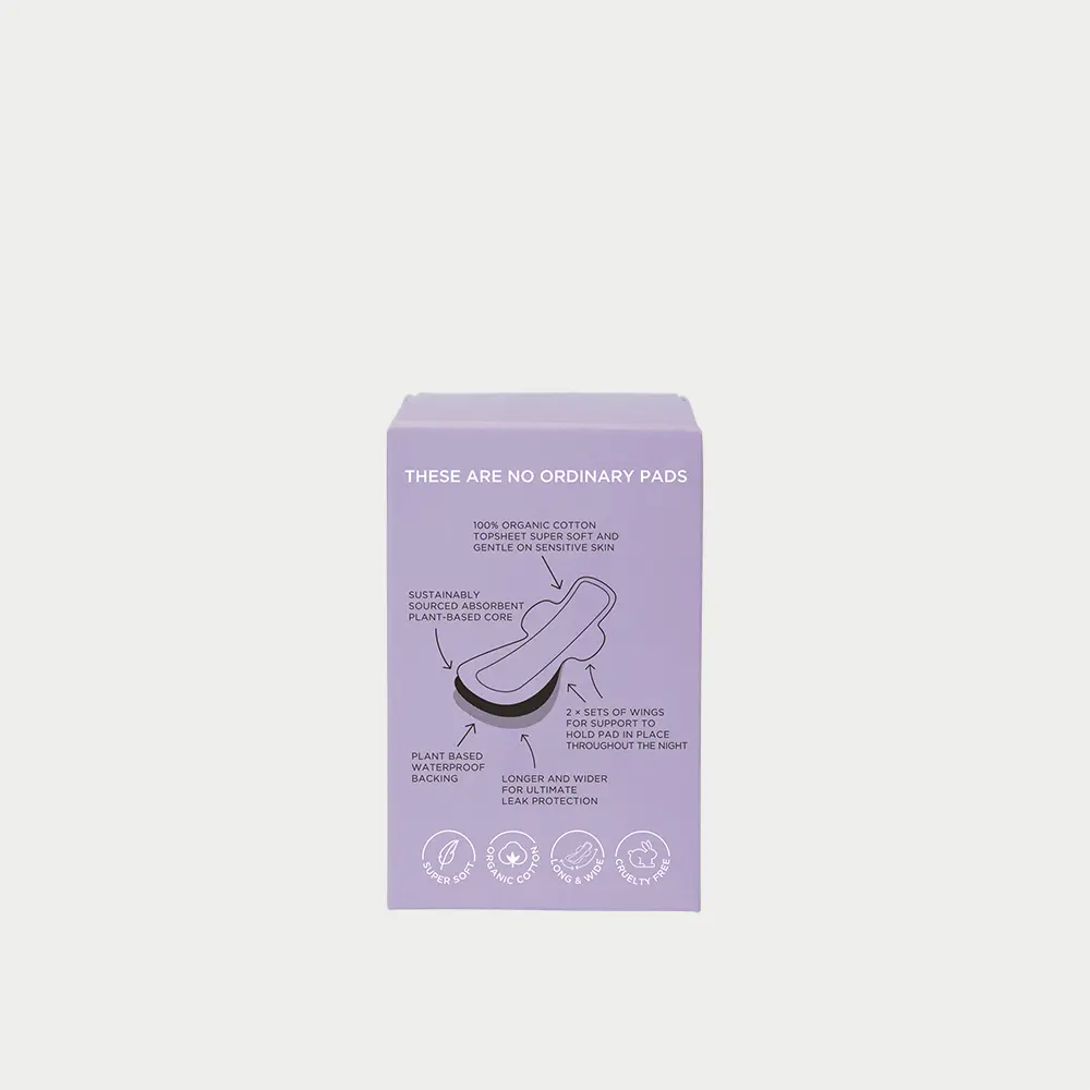 Tom Organic Ultra Thin Overnight Pads 8pk