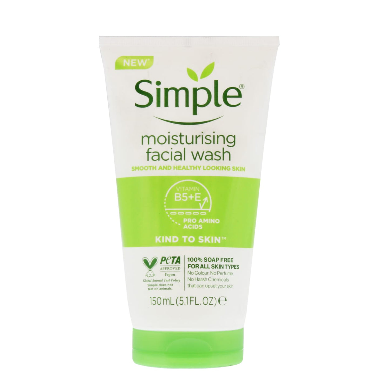 Simple Kind To Skin Facial Wash Moisturising 150mL