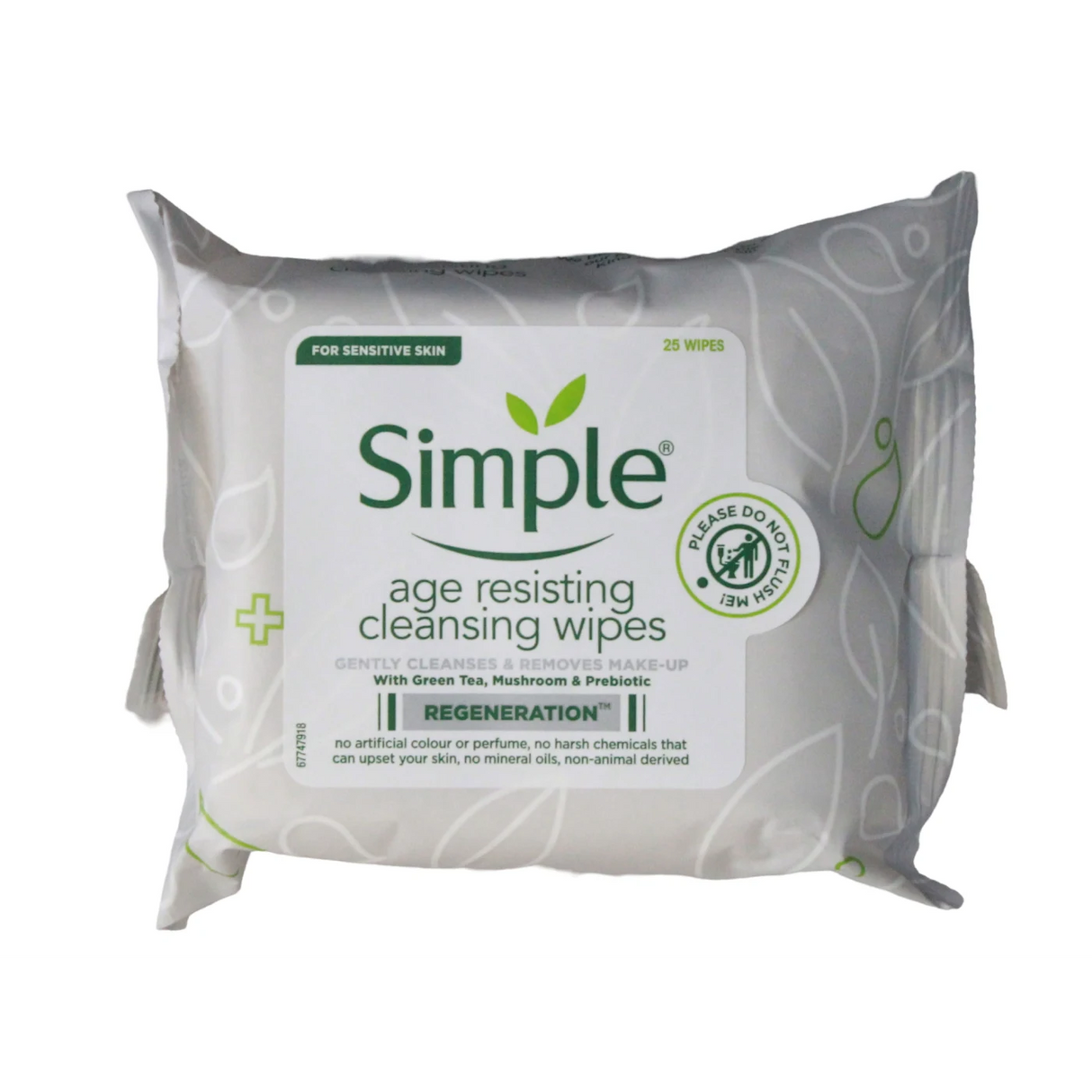Simple Regeneration Pore Refining Cleansing Wipes 25