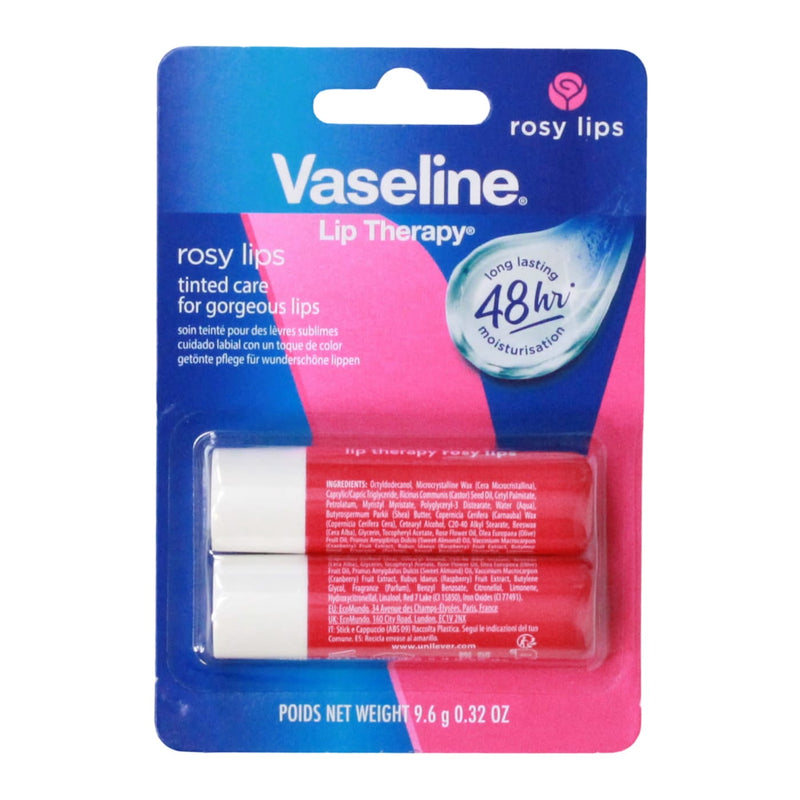 Vaseline Stick Rosy 4.8g 2pk