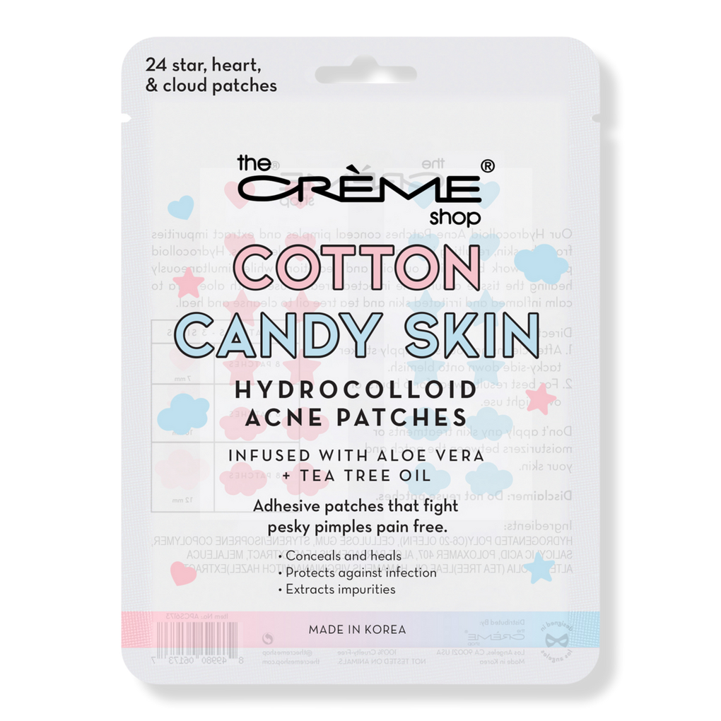 The Creme Shop Acne Patch Cotton Candy Skin 24 Pack → The Creme Shop Cotton Candy Skin Acne Patches 24 Pack