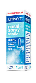 Univent Nasal Spray 15ml REX