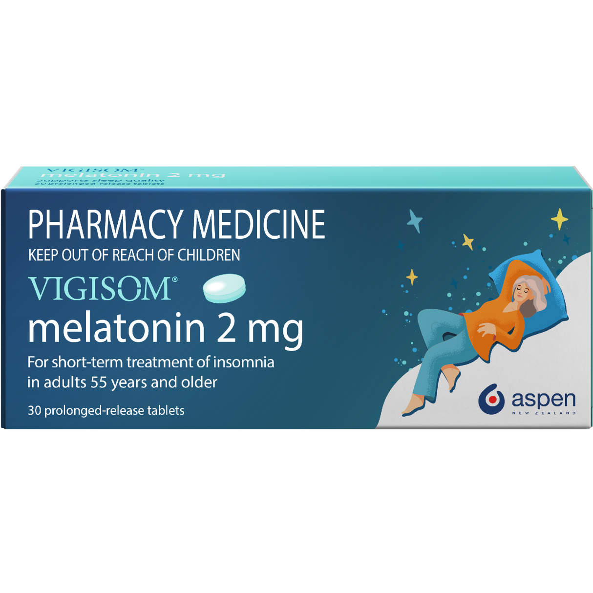 Vigisom Melatonin 2mg 30 Tablets OTC