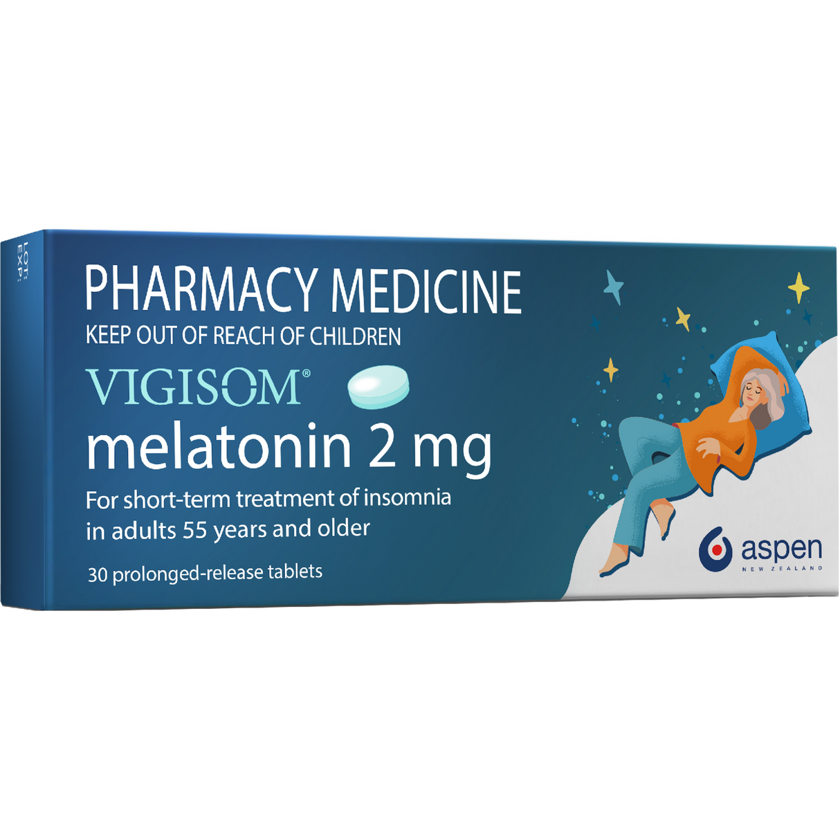 Vigisom Melatonin 2mg 30 Tablets OTC