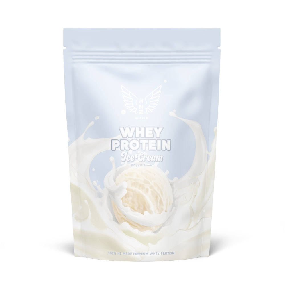 NZ Muscle Whey Protein - Vanilla Ice Cream 500g
