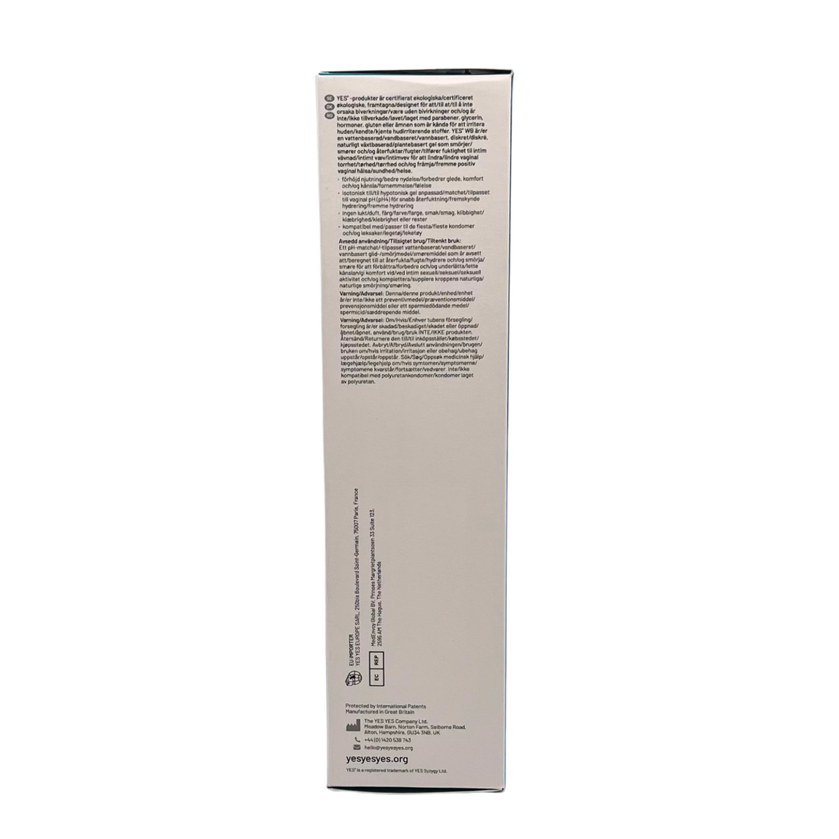 YES WB ORGANIC LUBRICANT150ml