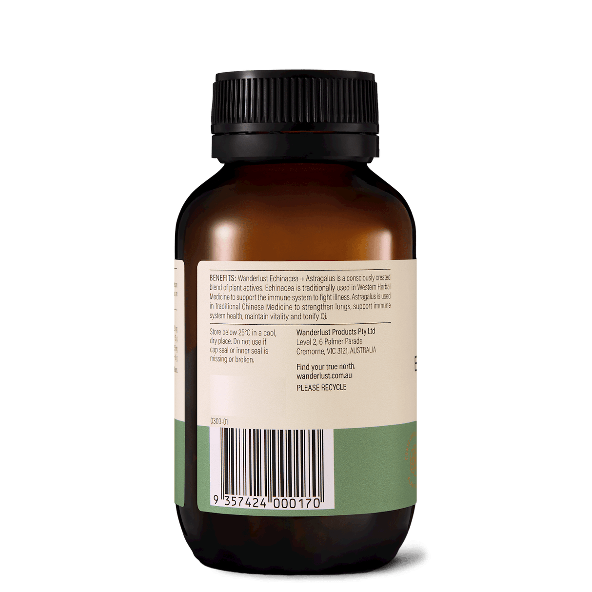 Wanderlust Echinacea + Astragalus 60 Capsules