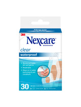Nexcare Clear Waterproof Asst 30pk