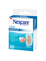 Nexcare Clear Waterproof One Size 20pk
