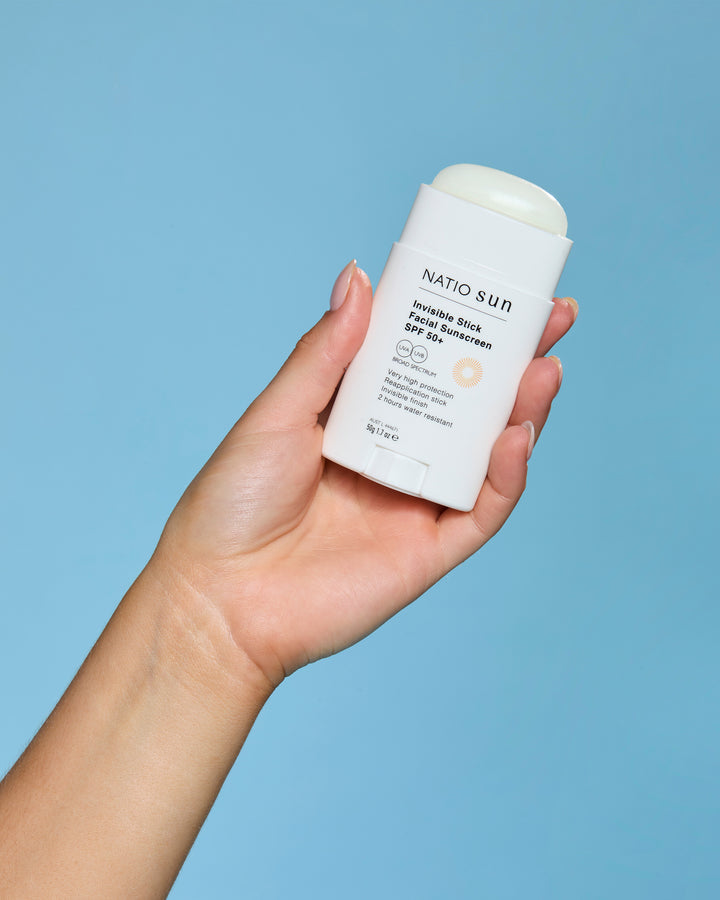 Natio Invisible Stick Facial Sunscreen SPF 50+ 50g