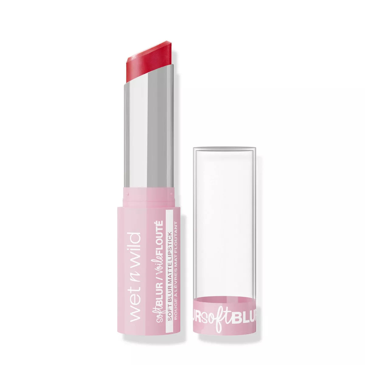 Wet n Wild Cloud Pout Soft Blur Matte Lipstick Little Red Rosette