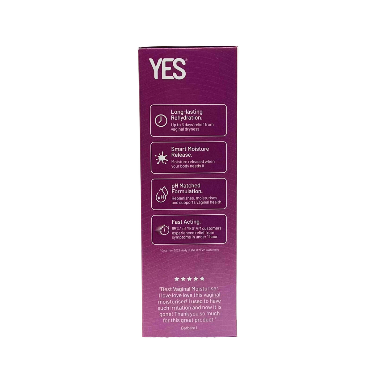 YES VM Organic Vaginal Moisturiser Gel Appl.6pk