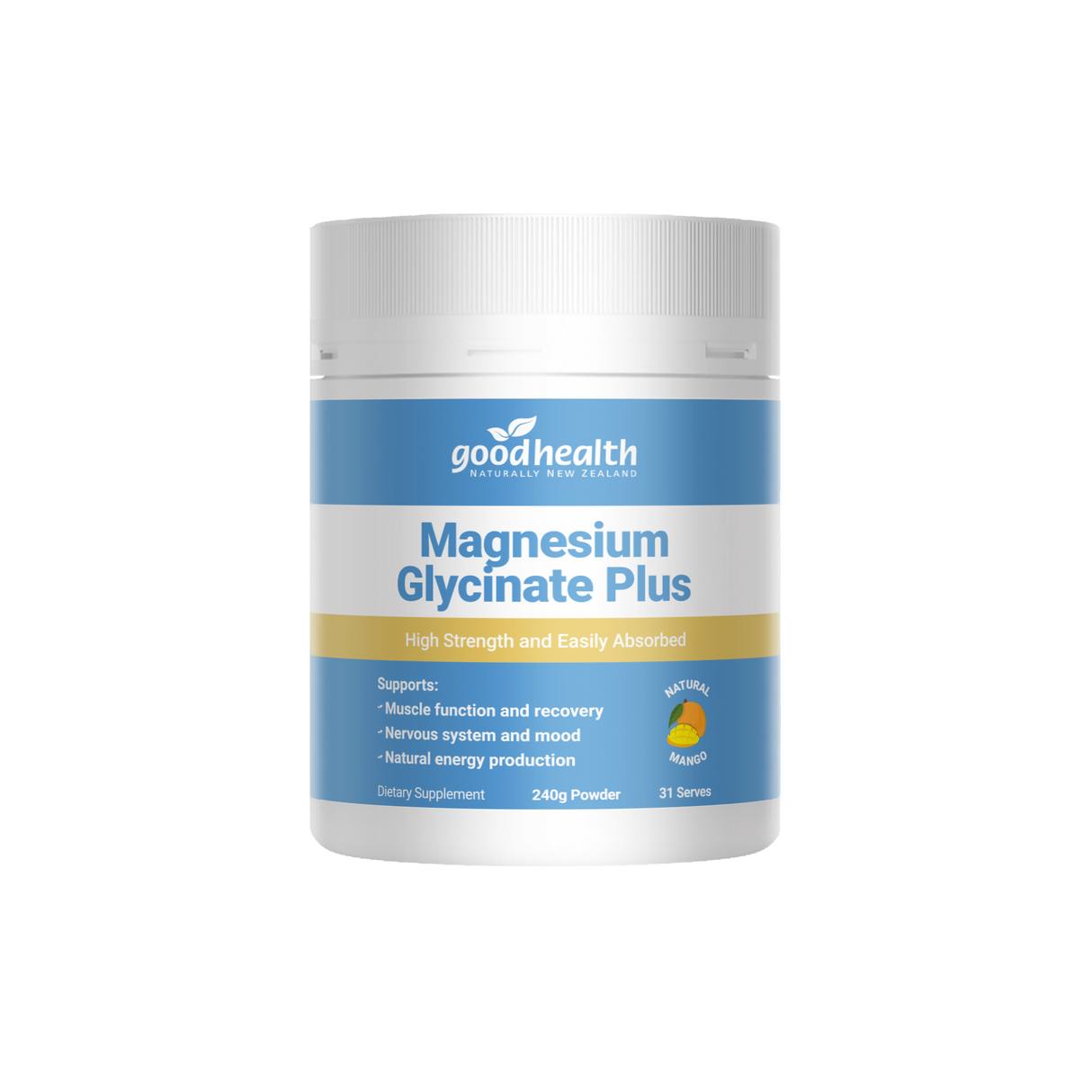 Magnesium Glycinate Plus Mango Powder 240g