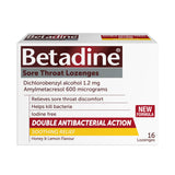BETADINE Loz Honey&Lem 16s