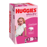 Huggies Ultra Dry Nappies Girls Size 5 (13-18kg) 64 Pack
