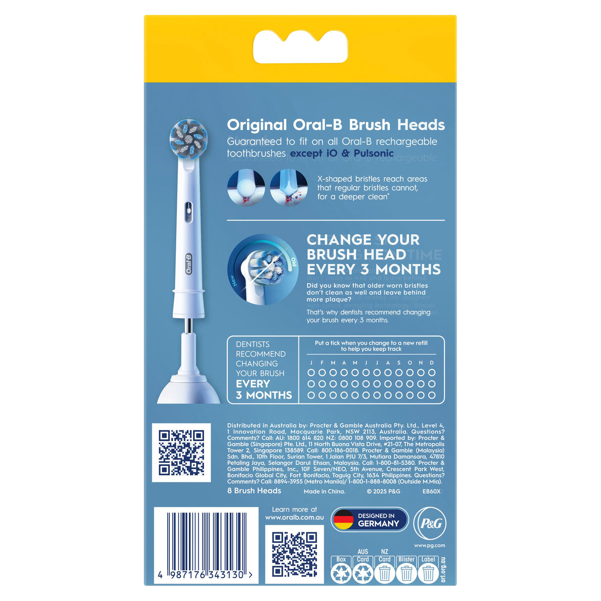 ORAL B Sensitive Clean (R) Head 8pk