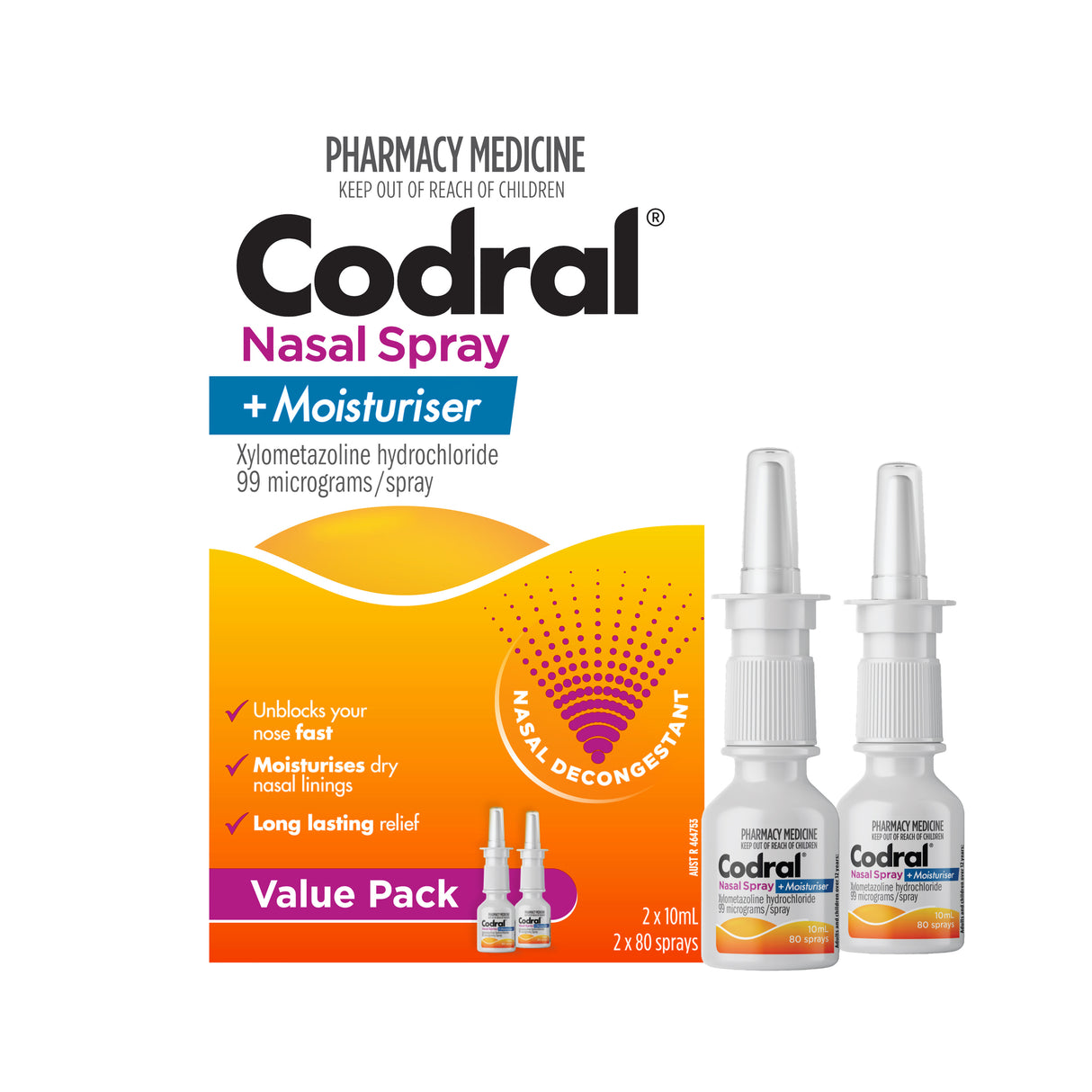 CODRAL N/Spray Xylo Twin Pack 10ml