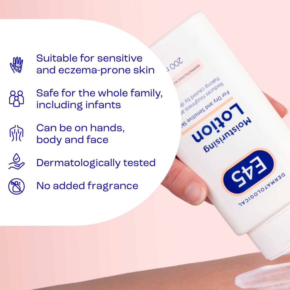 E45 Moisturising Lotion for Dry skin  200mL