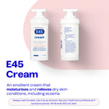 E45 Moisturising Cream for Dry Skin and Eczema (Pump format)