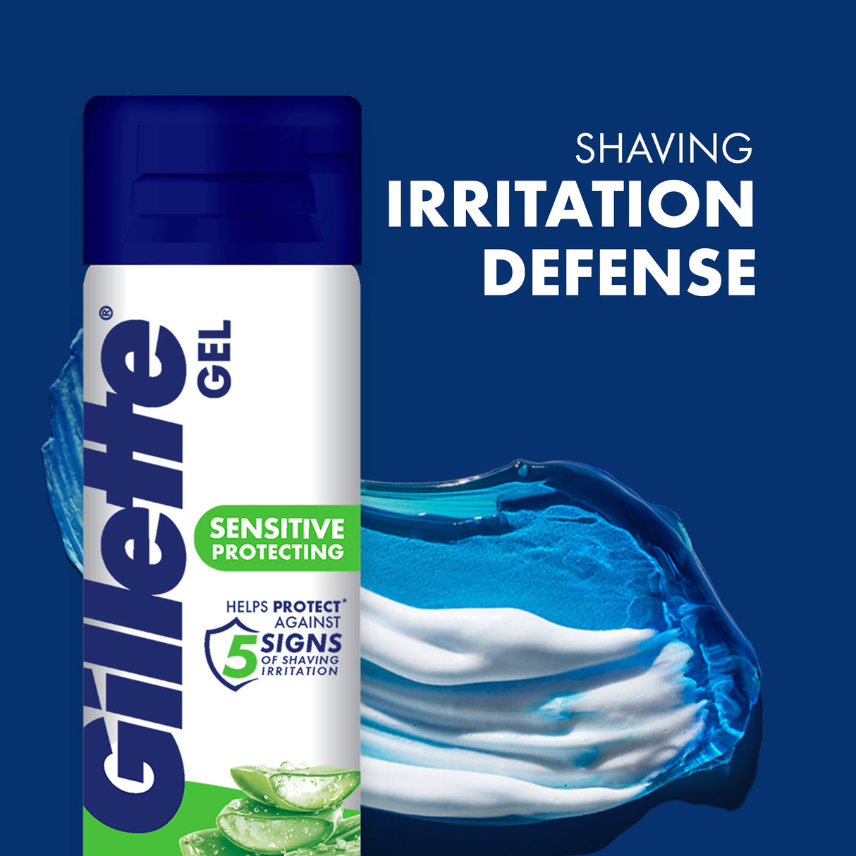 GILLETTE Sensitive Skin Shave Gel 195g