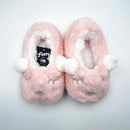 Fuzzy by HB&Co Childs Pink Bunny Slippers Size S 1pr