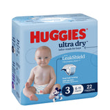 Huggies Ultra Dry Nappies Boy Size 3 (6-11kg) 22 Pack